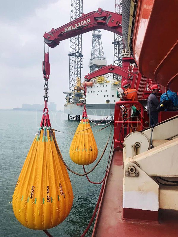 lifeboat-davit-load-testing-water-bags